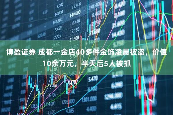 博盈证券 成都一金店40多件金饰凌晨被盗，价值10余万元，半天后5人被抓
