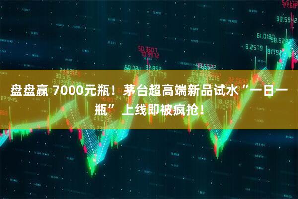 盘盘赢 7000元瓶！茅台超高端新品试水“一日一瓶” 上线即被疯抢！
